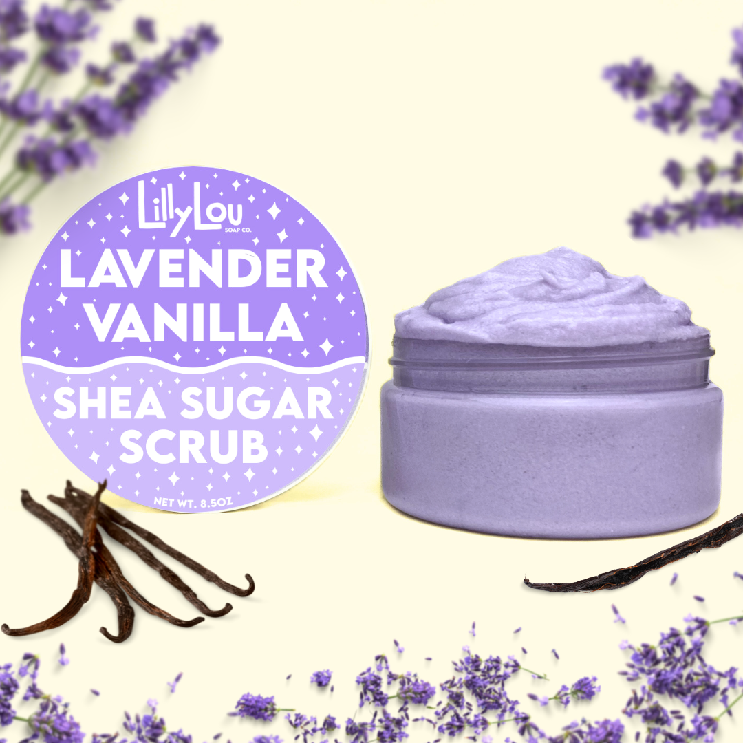 Lavender Vanilla Shea Sugar Scrub