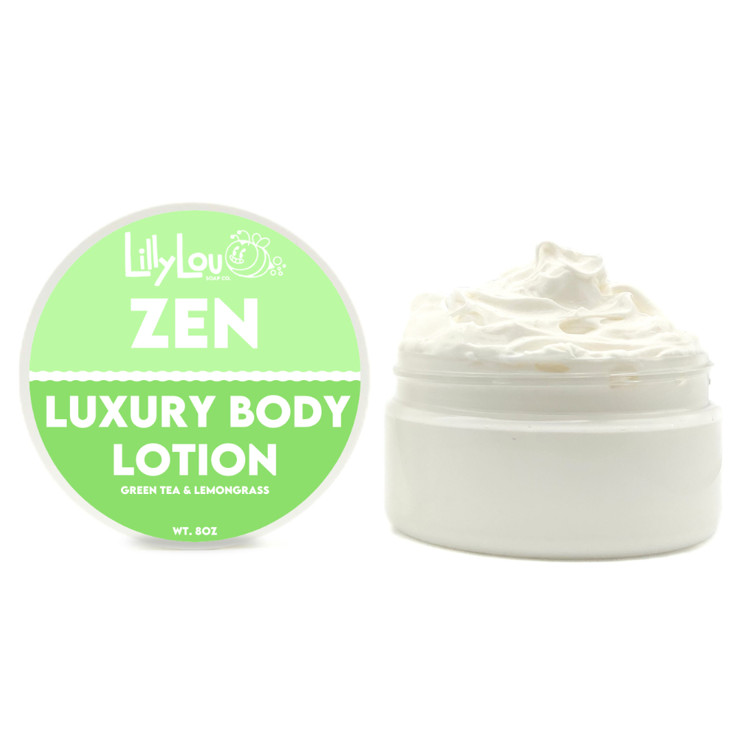 Zen Luxury Body Lotion | Green Tea & Lemongrass Scented