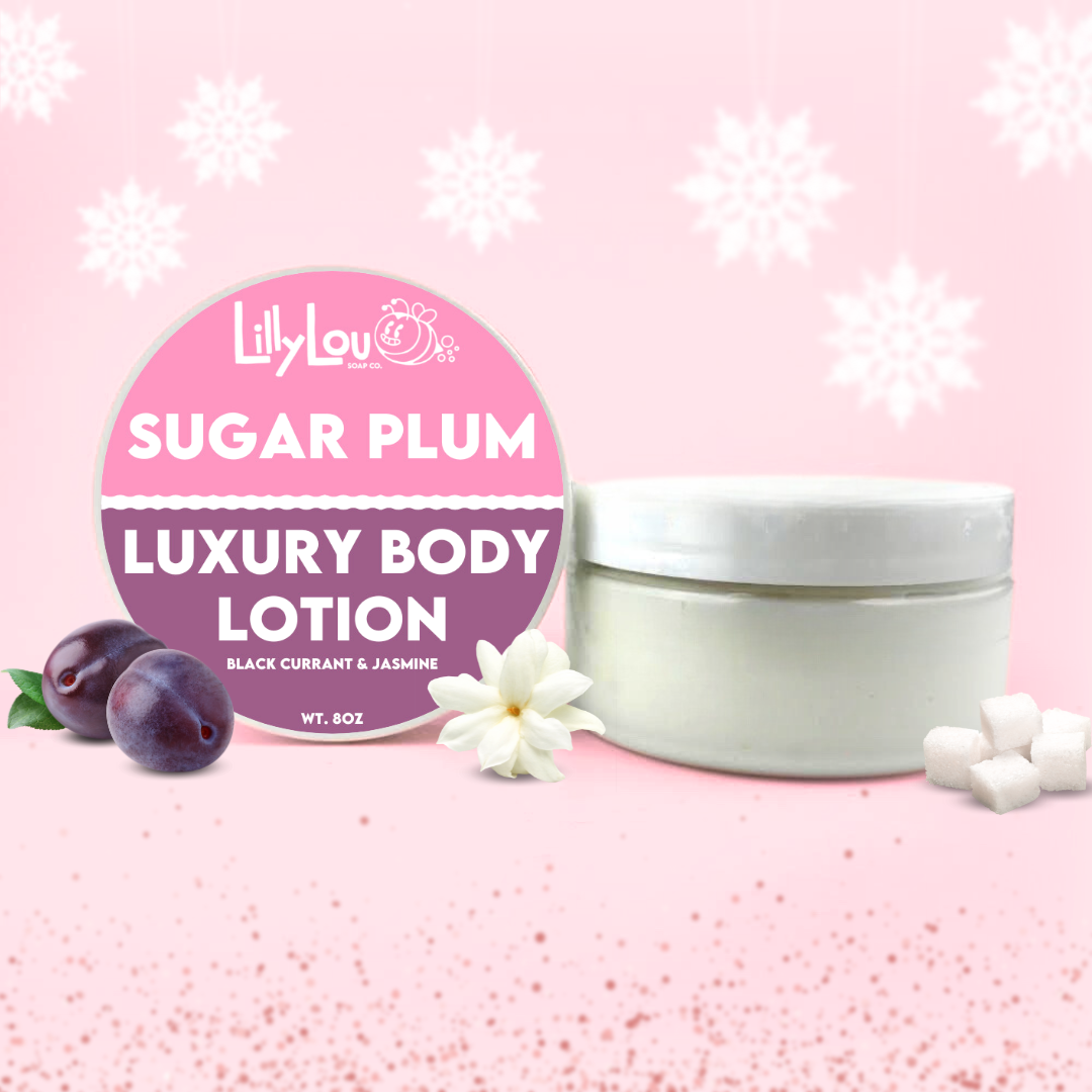 Sugar Plum Luxury Body Lotion | Black Currant & Jasmine Scented